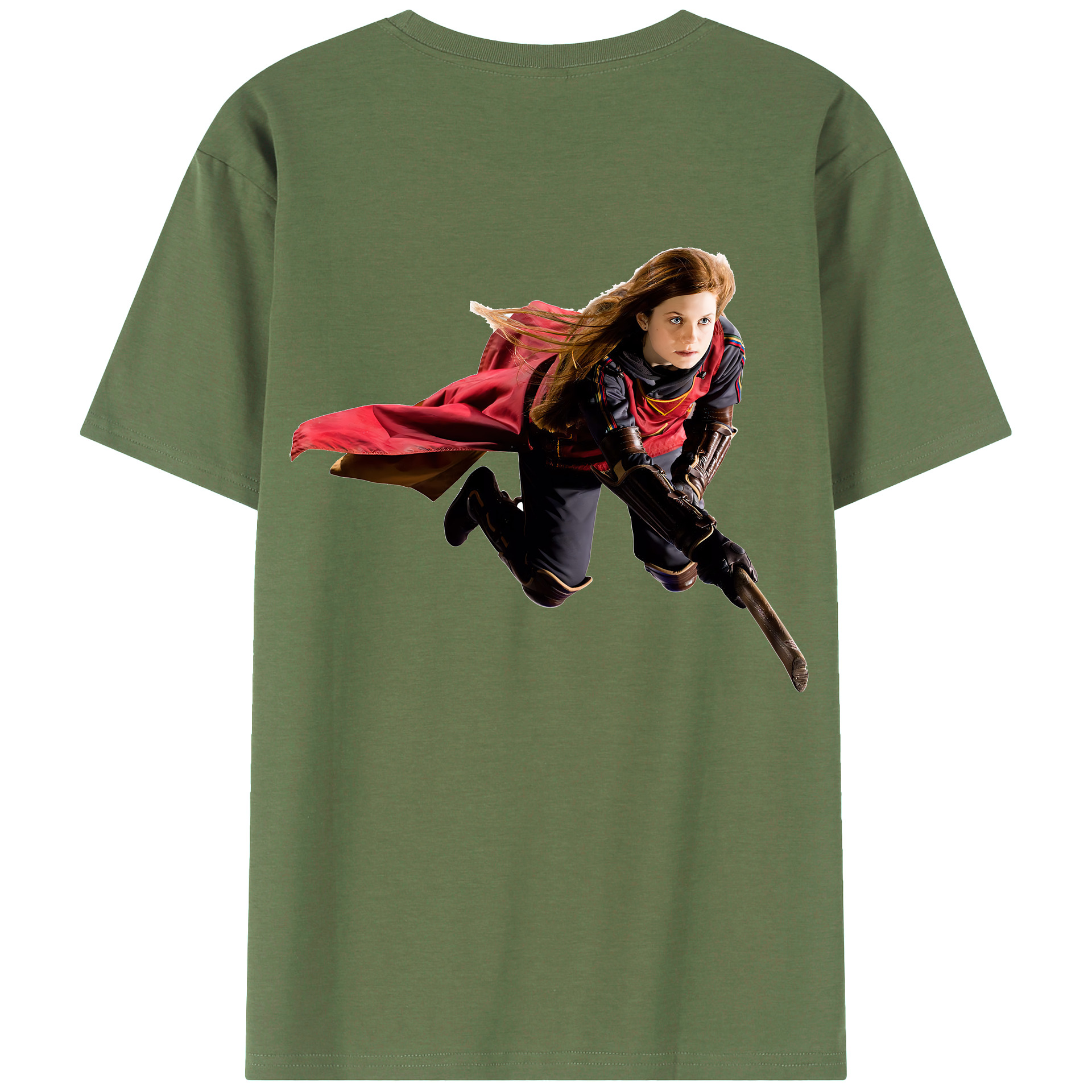 （画像用） Harry Potter ハリー・ポッターシリーズ 綿100％ メンズ半袖Tシャツ（バックプリント） 通気性